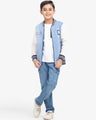 Boy's Denim Blue Jacket - EBTJK24-005