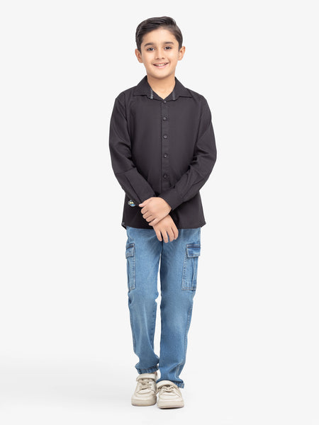 Boy's Black Shirt - EBTS24-27571