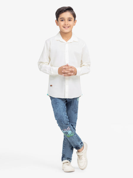 Boy's Cream Shirt - EBTS24-27570