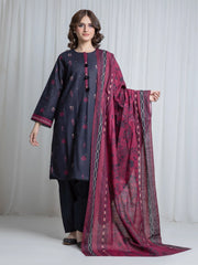 Printed Khaddar Suit - EWU6A3-37059-3P