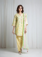 Printed Lawn Suit - EWTKP6-86393-3P
