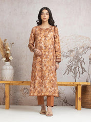 Unstitched Peach Printed Cambric 2 Piece - EWU24M2-001ST