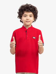 Boy's Red Polo Shirt - EBTPS5-024