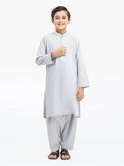 Boy's Ash Grey Kurta Shalwar - EBTKS5-4021