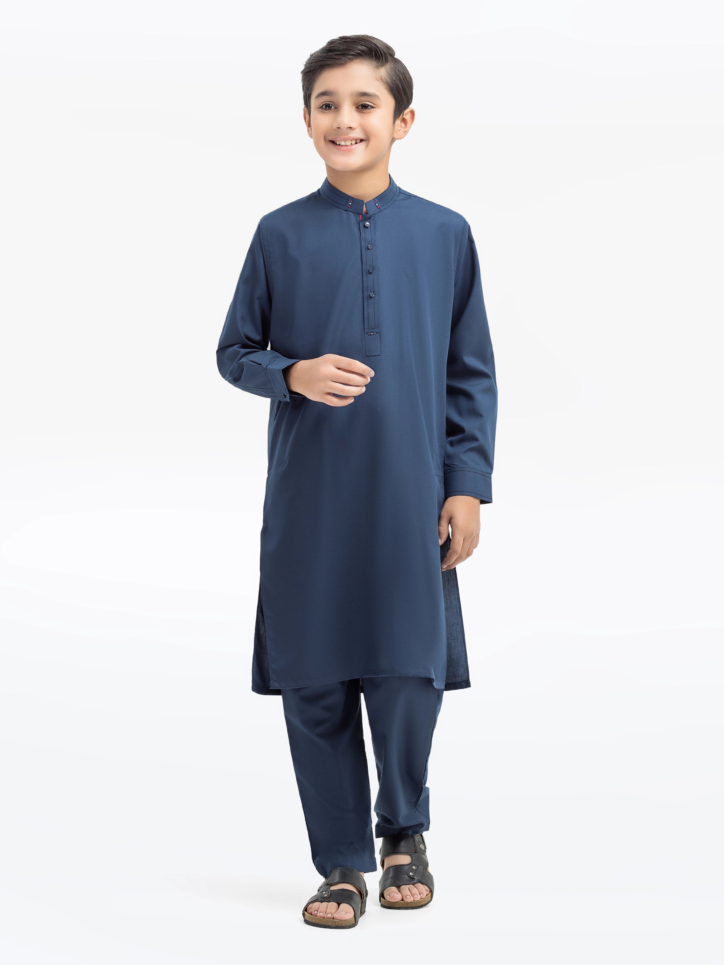 Boy's Navy Blue Kurta Pajama - EBTKP5-019