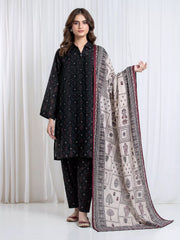 Printed Khaddar Suit - EWU6A3-37179-3P