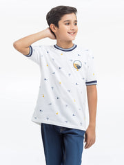 Boy's White T-Shirt - EBTTS24-041