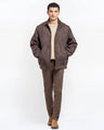 Men's Dark Brown Jacket - EMTJ24-035