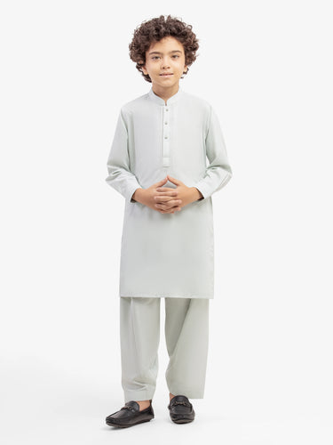 Boy's Mint Green Kurta Shalwar - EBTKS5-4034