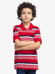 Boy's Red Polo Shirt - EBTPS5-023