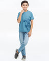 Boy's Teal Blue T-Shirt - EBTTS24-072