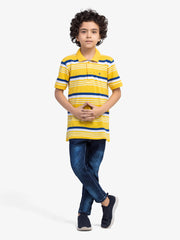 Boy's Yellow Polo Shirt - EBTPS5-022
