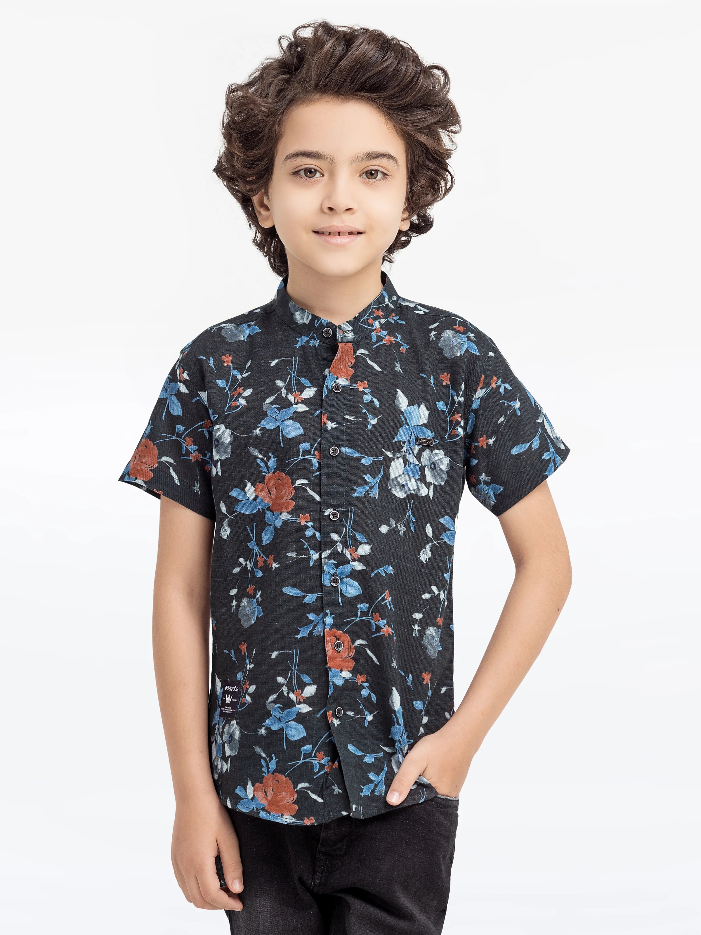 Boy's Charcoal Shirt - EBTS5-27598