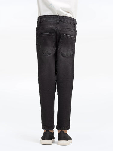 Boy's Black Denim Pant - EBBDP5-012