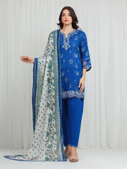 Embroidered Lawn Suit - EWU6V23-33418-3P