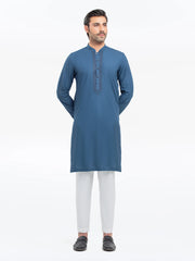Men's Teal Blue Kurta - EMTK5-99526