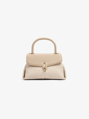 Women's Beige Top-handle Crossbody Bag - EAWHB5-036