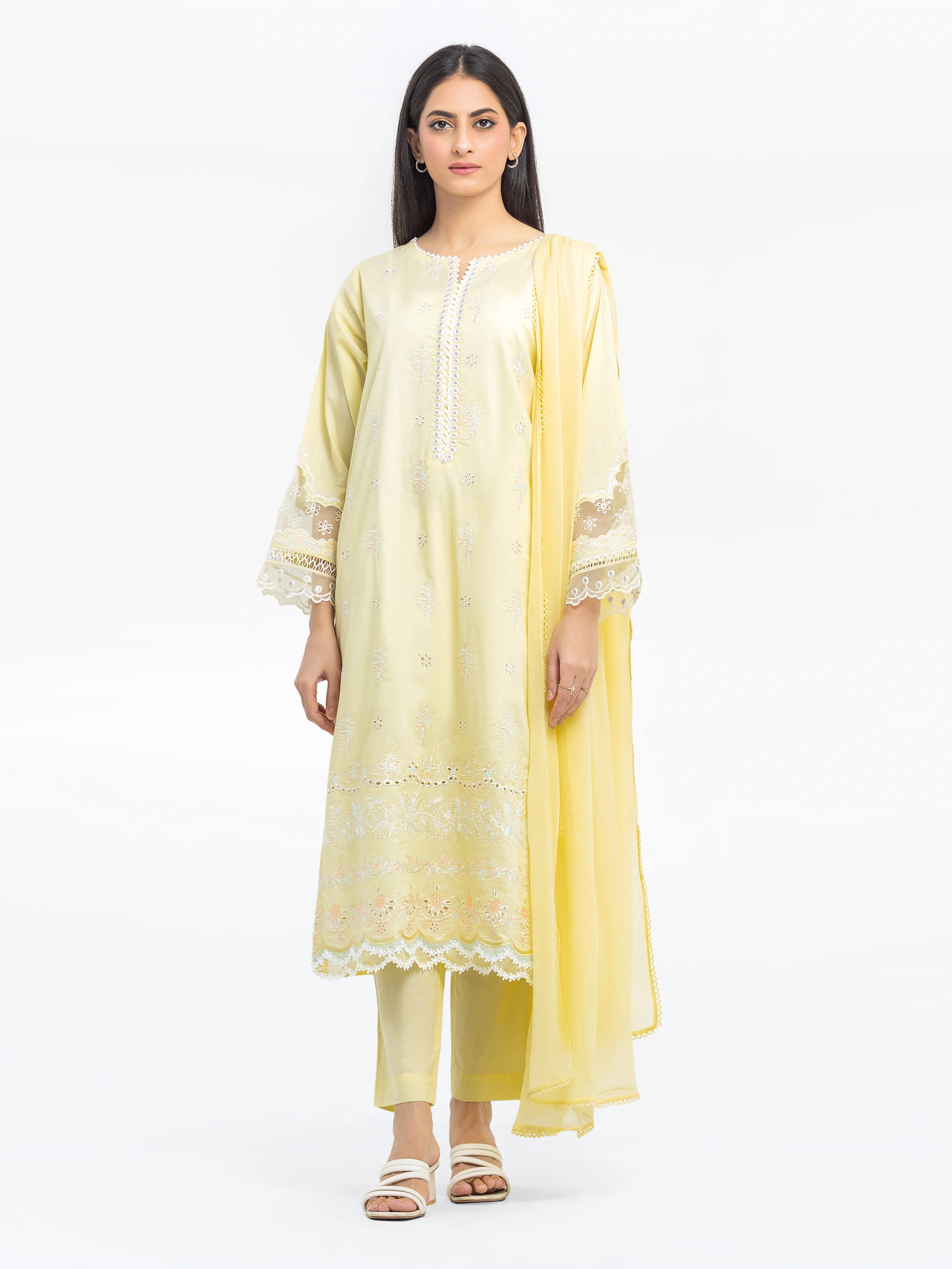 Pret 3Pc Embroidered Cambric Suit - EWTKE24-81044-3P