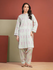 Unstitched Light Green Printed Lawn 2 Piece - EWU5A1-35704ST