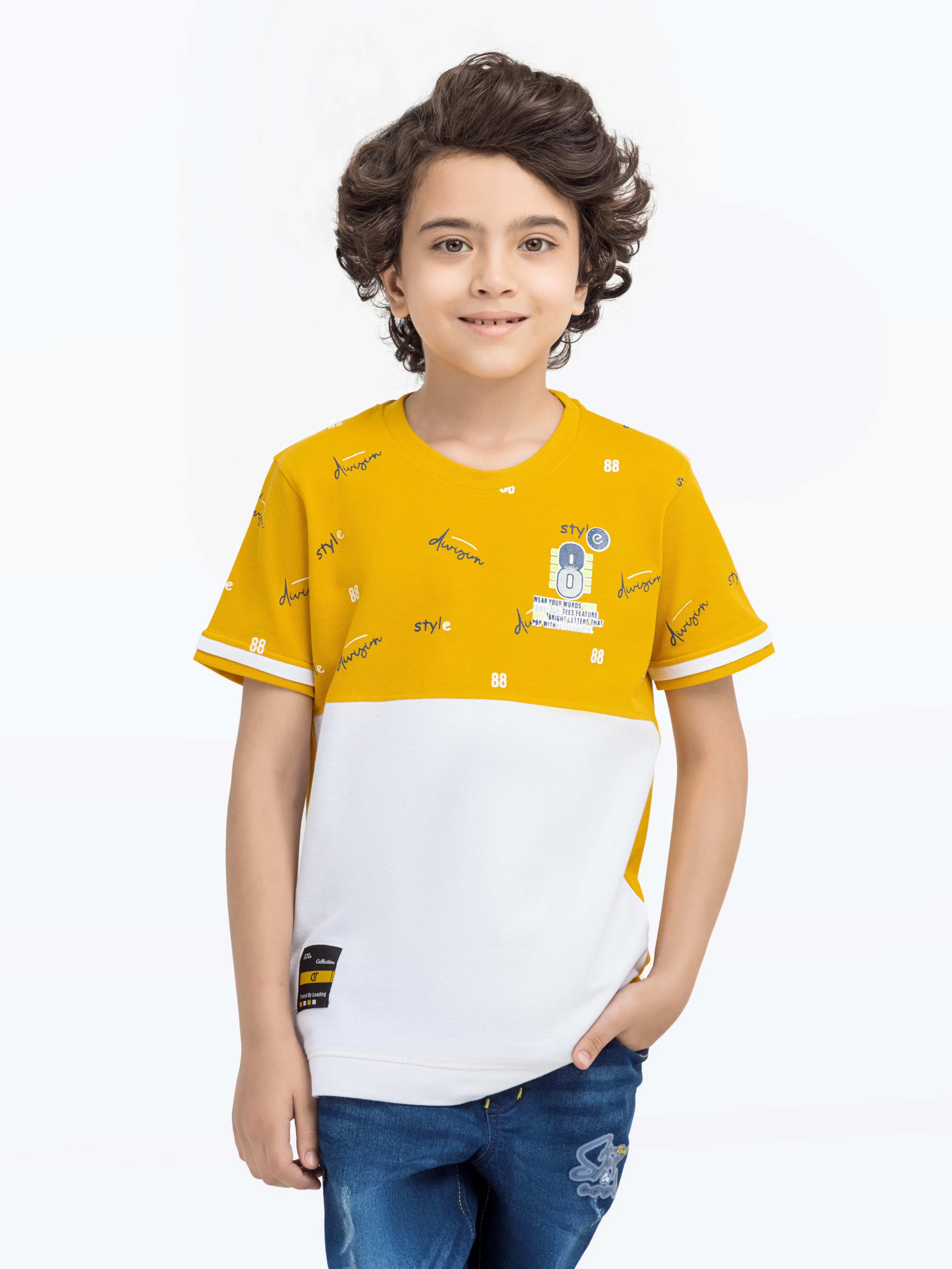 Boy's Mustard T-Shirt - EBTTS5-028