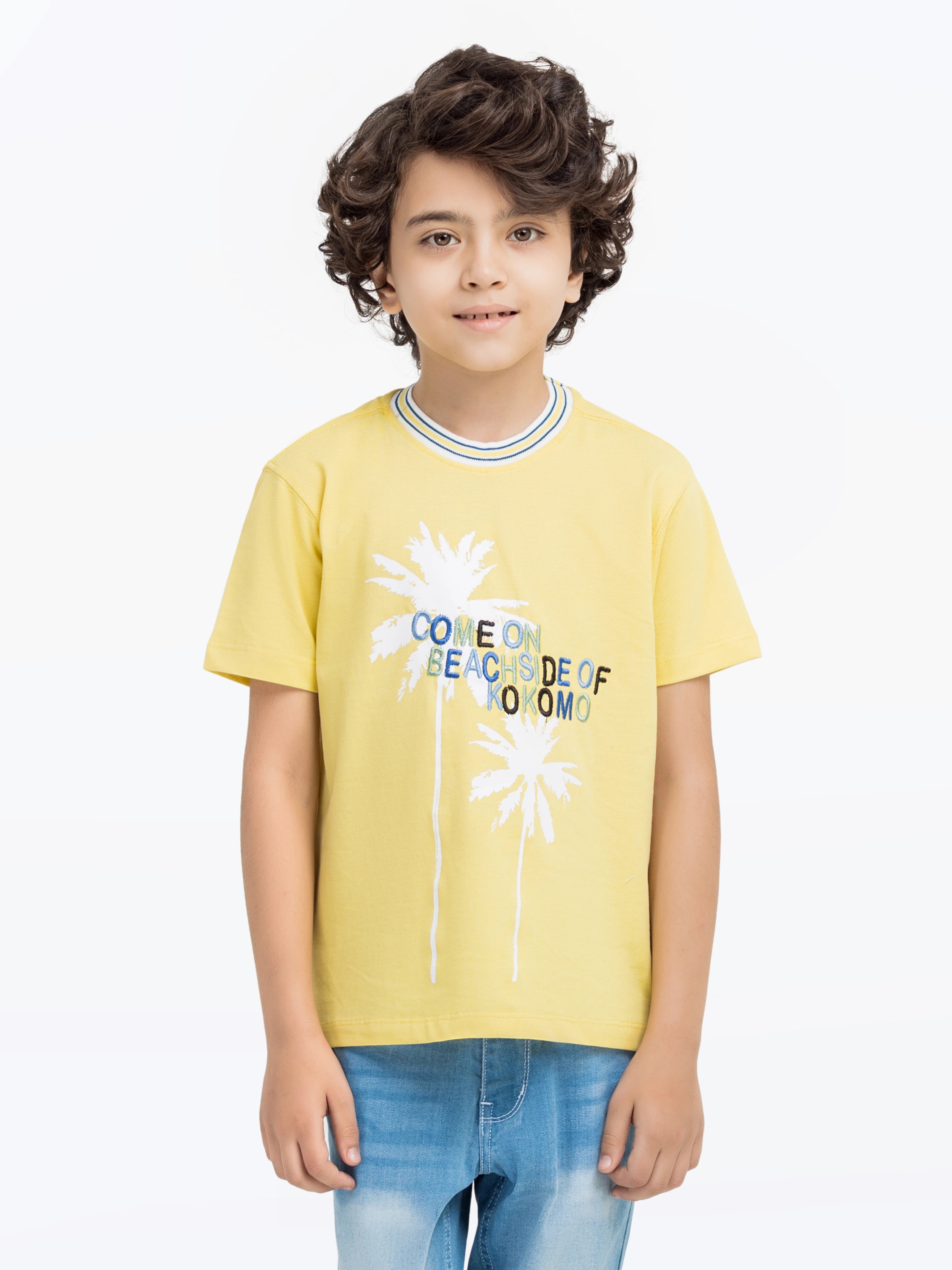 Boy's Yellow T-Shirt - EBTTS24-042