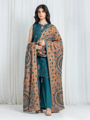 Printed Khaddar Suit - EWU6A3-37045-3P
