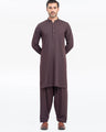 Men's Maroon Kurta Shalwar - EMTKST5-99524