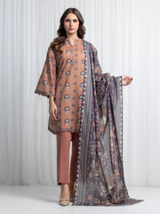 Printed Lawn Suit - EWU6A1-36852-3P
