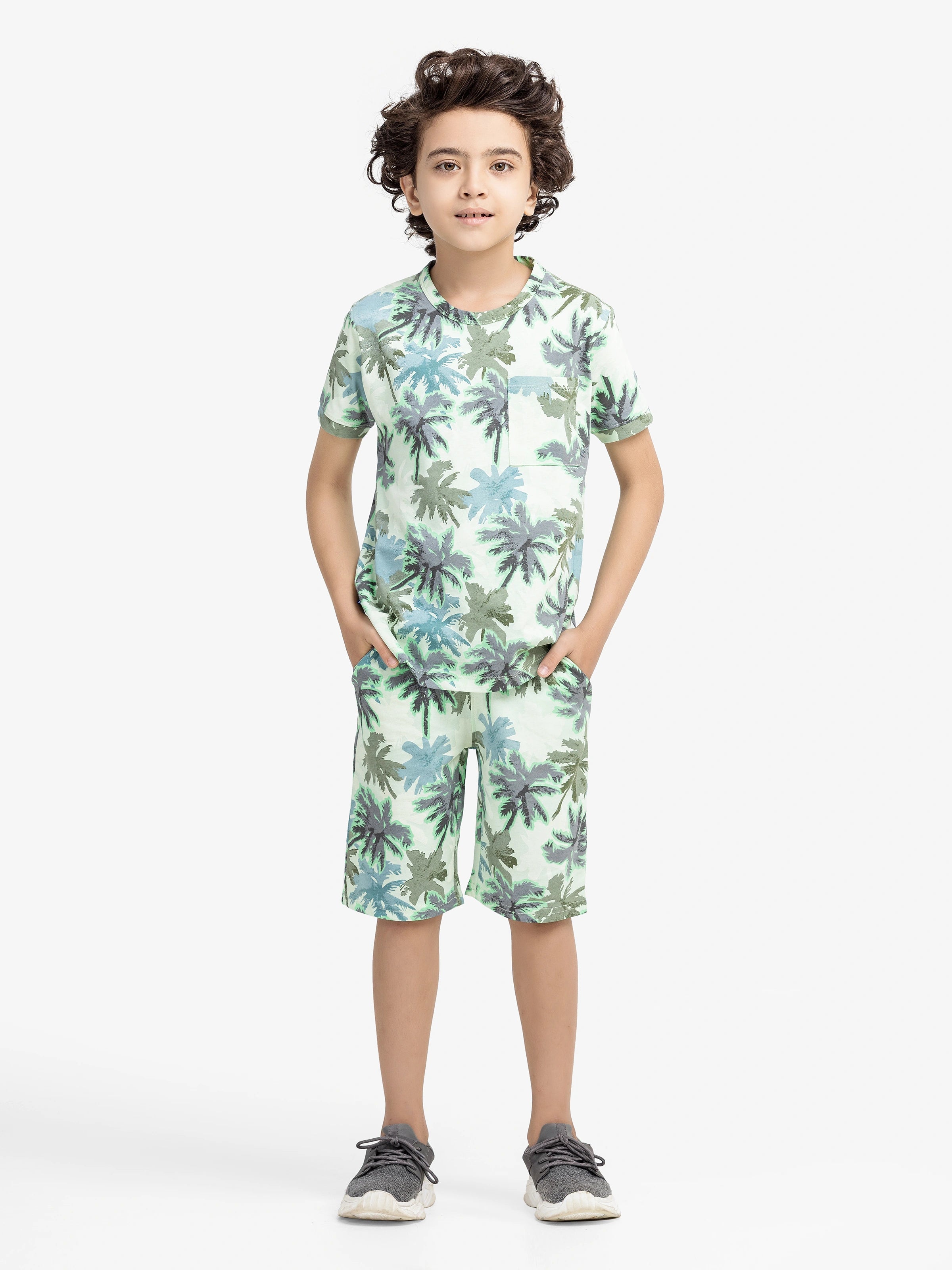 Boy's Mint Green Co Ord Set - EBTCS5-005