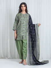Printed Khaddar Suit - EWU6A3-37038-3P