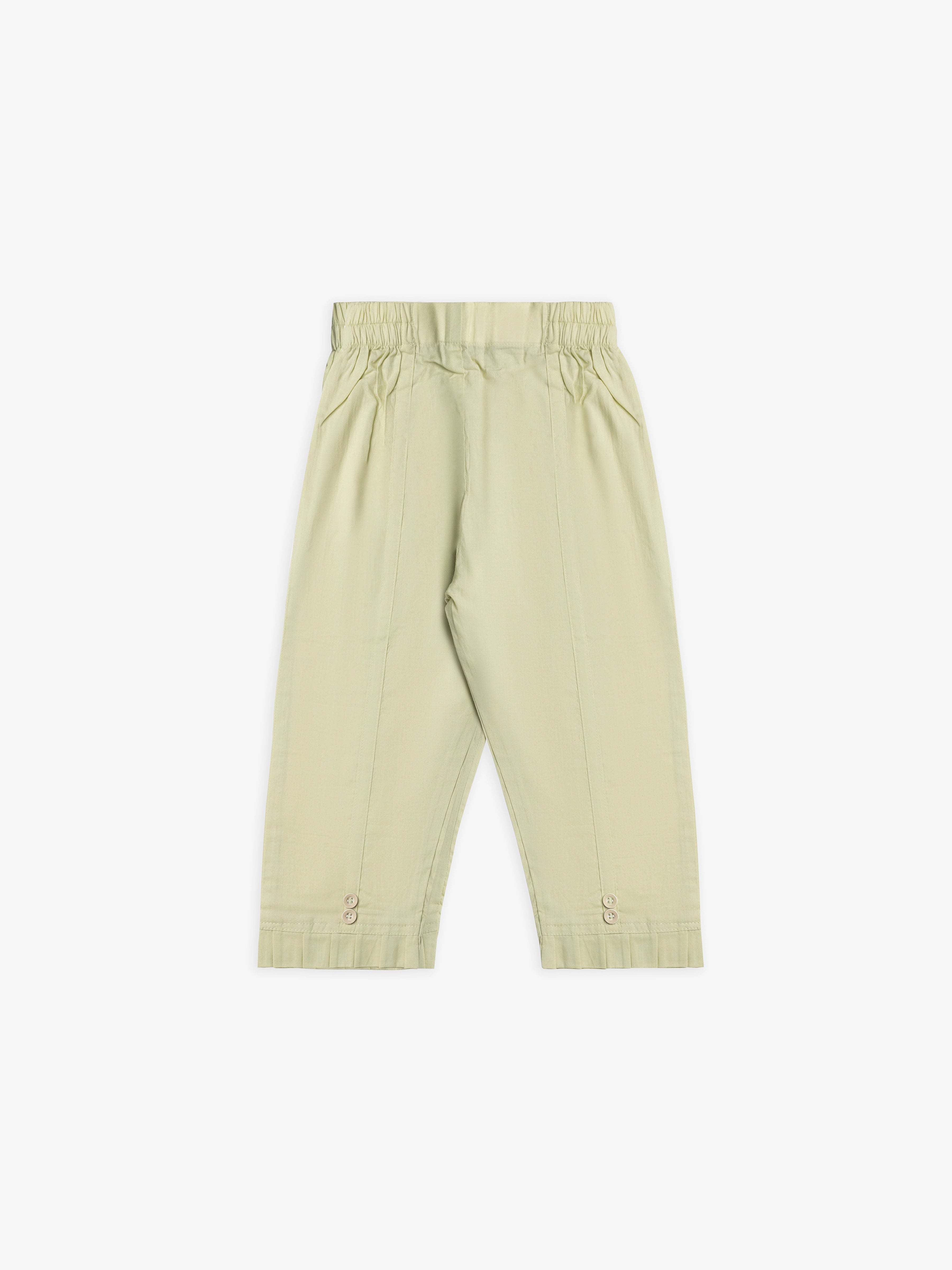 Girl's Light Green Trouser - EGB18-75039