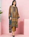 EWU22A4-24001SD Unstitched Brown Printed Viscose 2 Piece