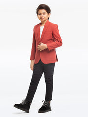 Boy's Rust Blazer - EBTB23-4497