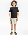 Boy's Cream Shorts - EBBSK24-005