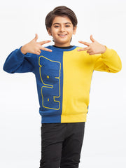 Boy's Blue & Yellow Sweatshirt - EBTSS23-012