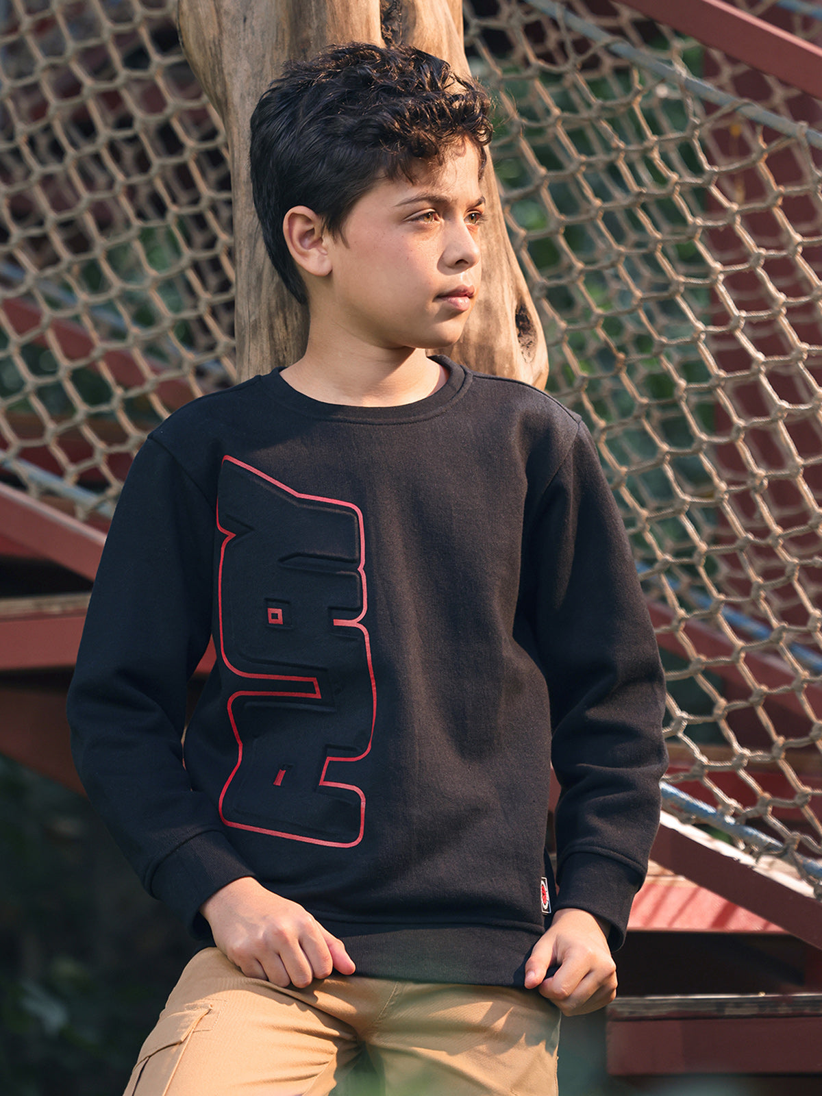 Boy's Black Sweatshirt - EBTSS23-013