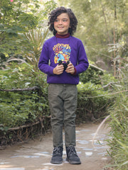 Boy's Purple Sweatshirt - EBTSS23-015