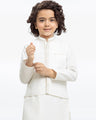 Boy's Off White Waist Coat Suit - EBTWCS23-25183