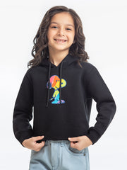 Girl's Black Hoodie - EGTH23-007