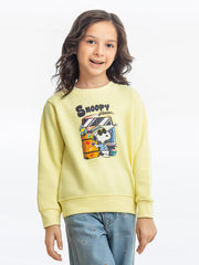 Girl's Light Yellow Sweatshirt - EGTSS23-008