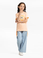 Girl's Peach Top - EGTK23-015