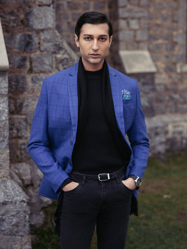 Men's Royal Blue Blazer - EMTB22-6826