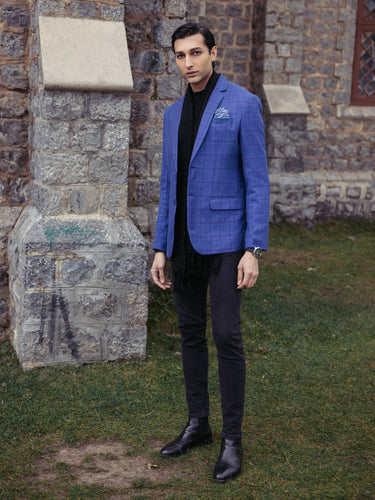 Men's Royal Blue Blazer - EMTB22-6826