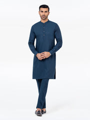 Men's Dark Ocean Kurta Pajama - EMTKPT24-012