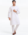 Men's White Kurta Pajama - EMTSC23-091