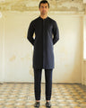 Men's Navy Blue Kurta Pajama - EMTSC23-108