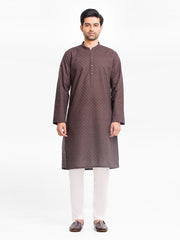 Men's Dark Brown Kurta - EMTK24-99423