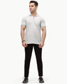 Men's White & Blue Polo Shirt - EMTPS23-024