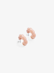 Soft Pink Swirl Earrings - EAWE5-070