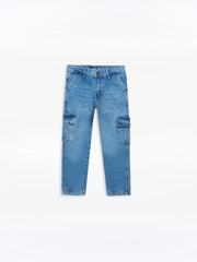 Boy's Denim Blue Pant - EBBDP24-023